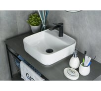 Раковина накладная Gid N9044 белая 38.5x38.5x14 51165