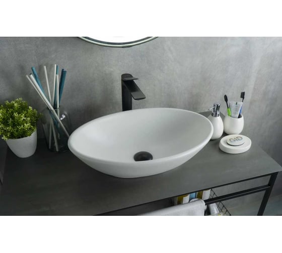 Раковина Gid Wm9021 накладная белый матовый 52x32x14 51193 1