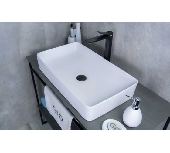 Раковина Gid Wm9396 накладная белый матовый 60x34x11 51189 1