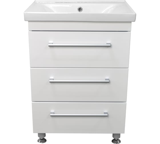 Комплект Loranto: Тумба Модерн 60/3Н 600х850х460, напольная, с раковиной Sava 60 2060 CS00071772