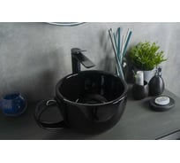 Раковина Gid Nc9077 накладная черная глянцевая 40x30x18 52230