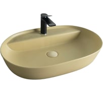 Раковина Gid Sr1346 накладная светло-коричневая матовая 61x41x14 53343