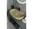 Раковина Gid Sr1346 накладная светло-коричневая матовая 61x41x14 53343 7
