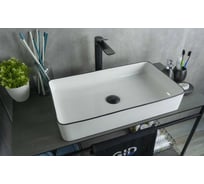 Раковина Gid Nc9399 накладная белая / черная 60x34x11 52225