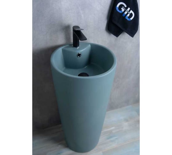 Раковина Gid Nb131gm накладная зеленая хаки 40x40x84 81116 1