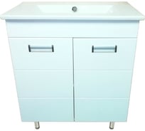 Комплект Loranto: Тумба Дина 75 750х810х460, с раковиной QUADRO 75 CS00049872