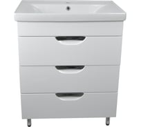 Комплект Loranto: Тумба Стиль-70/3Н Соло 700х850х435, с раковиной Sava 70 2070 CS00070865