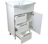 Комплект Loranto: Тумба Стиль-60/3 600х840х460, с раковиной Basic 60 7060 CS00070537