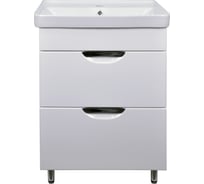 Комплект Loranto: Тумба Стиль-60/2Н Соло 600х880х480, напольная, с раковиной Monte 60 Китай CS00070755