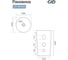 Раковина GID Nb130w напольная белая 41x41x85 81118 9