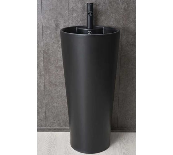 Раковина Gid Nb131bm накладная черная матовая 40x40x84 81120 1
