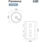 Раковина GID Nb163 напольная белая 46x46x85 81107 9