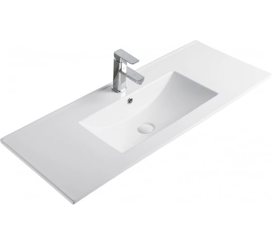 Раковина Gid NYJ803-100 встраиваемая сверху белая 101x40x17 71113 1