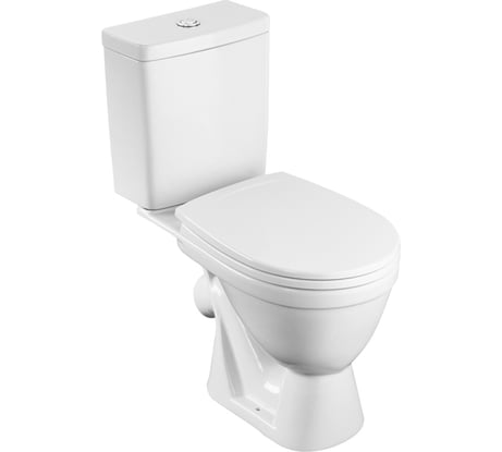 Унитаз-компакт Santek Уно эконом: 2-режима, сиденье полипропилен, пластиковый крепеж, softclose 1.WH50.1.613
