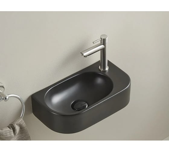 Раковина Gid Bm9274L подвесная черная матовая 40x21.5x12 62204L 1