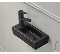 Раковина Gid Bm9272R подвесная черная матовая 36.5x18x9 62203R