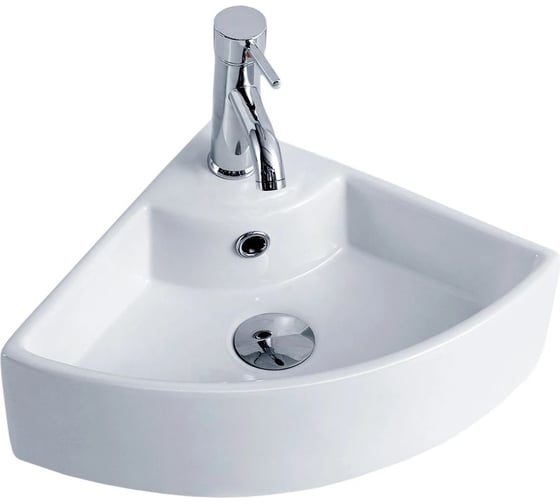 Раковина Gid N9067b подвесная белая 45x33x13 61101 1