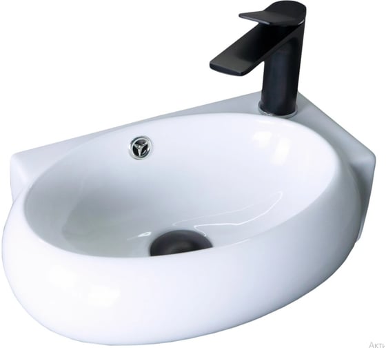 Раковина Gid N9100L подвесная белая 43.5x30x13 61103L 1