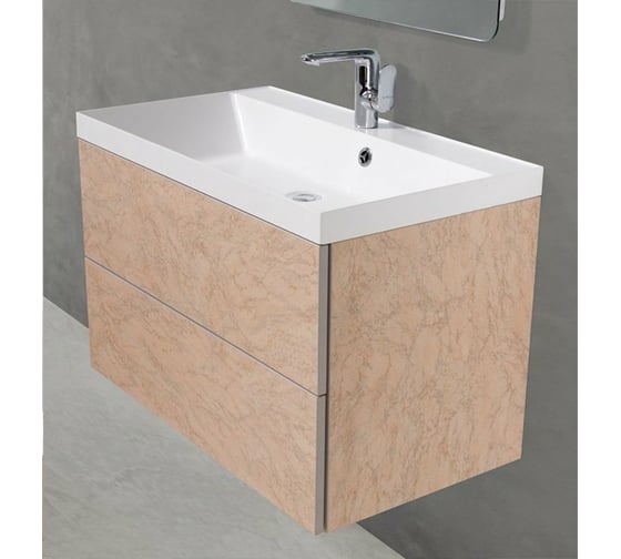 Раковина из литьевого мрамора BelBagno BB700/450-LV-MR-AST