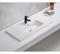 Раковина Gid 9010s встраиваемая сверху белая 101.5x46.5x17 71159