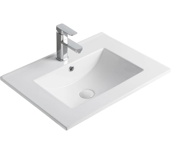 Раковина Gid 9060e встраиваемая сверху белая 61x46.5x17 71101 1
