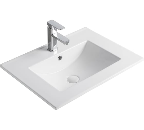 Раковина Gid 9060e встраиваемая сверху белая 61x46.5x17 71101 1