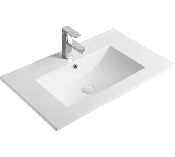 Раковина Gid 9070e встраиваемая сверху белая 71x46.5x17 71102 1