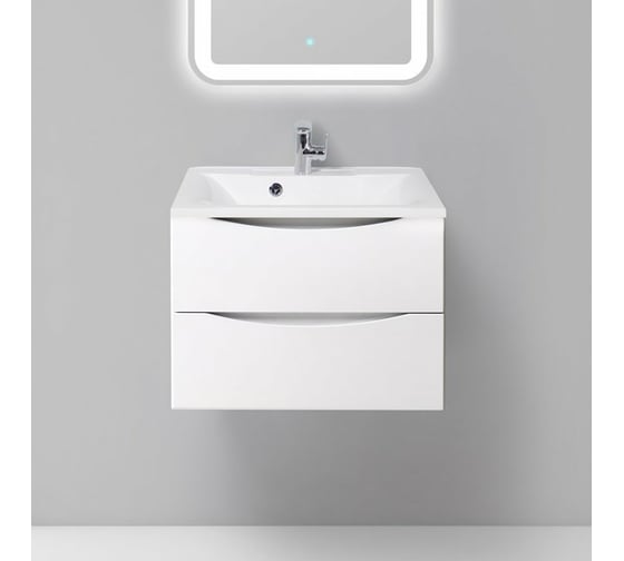Раковина из литьевого мрамора BelBagno BB650/450-LV-MR-PR