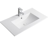 Раковина Gid 9080e встраиваемая сверху белая 81x46.5x17 71104