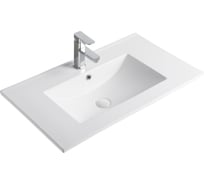 Раковина Gid 9075e встраиваемая сверху белая 76x46.5x17 71103