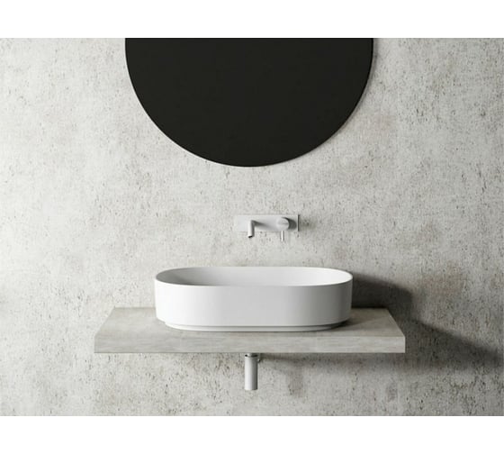 Накладная раковина RELAX DESIGN LINFA SLIM 60х42, luxolid, белый глянец LINFA SLIM LX01 luc