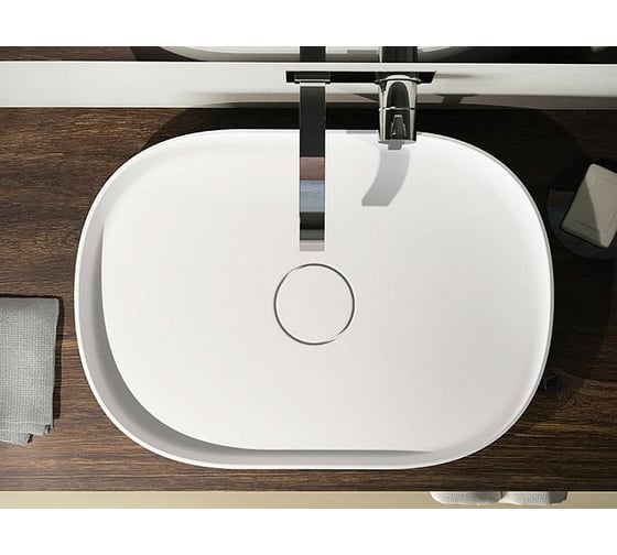 Накладная раковина RELAX DESIGN LINFA SLIM 60х42, luxolid, белый глянец LINFA SLIM LX01 luc