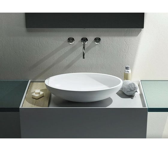 Накладная раковина RELAX DESIGN OVO 56х36, luxolid, белый матовый OVO LX01 opac