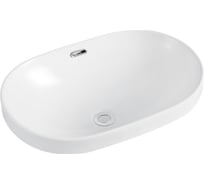 Раковина Gid S1004 встраиваемая сверху, белая, 61x40x19 71160