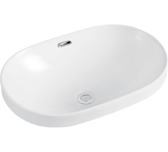 Раковина Gid S1004 встраиваемая сверху, белая, 61x40x19 71160 1