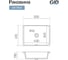 Раковина Gid Yj832 встаиваемая снизу белая, 50x40x18 71152 8