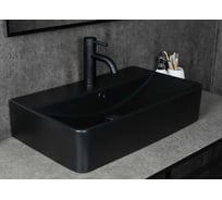 Раковина Gid Bm1344 накладная, черная матовая, 61x35.5x14 53361