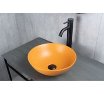 Раковина Gid 9081orm накладная, оранжевая матовая, 36x36x14 53405