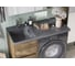 Раковина AQUATON Лондри 1050 графит левая 1A72833KLH21L 5