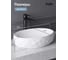 Раковина Gid 9030wx накладная, белая, 60x40x15 51241 5