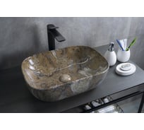 Раковина Gid Mnc333T накладная, под камень глянцевый 46x32.5x13.5 54474