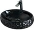 Раковина Gid 9030bf накладная, черная глянцевая, 48x34x15 52232 2