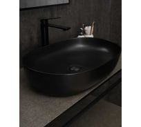 Раковина Gid Bm1348 накладная, черная матовая, 61x41x13.5 53355
