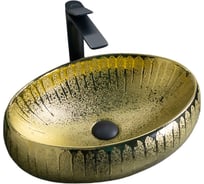 Раковина Gid 9030g накладная, золотая, 48x34x15 52234