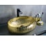 Раковина Gid 9030g накладная, золотая, 48x34x15 52234 11