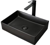 Раковина Gid Bm1204 накладная, черная матовая, 45x32x11 53360