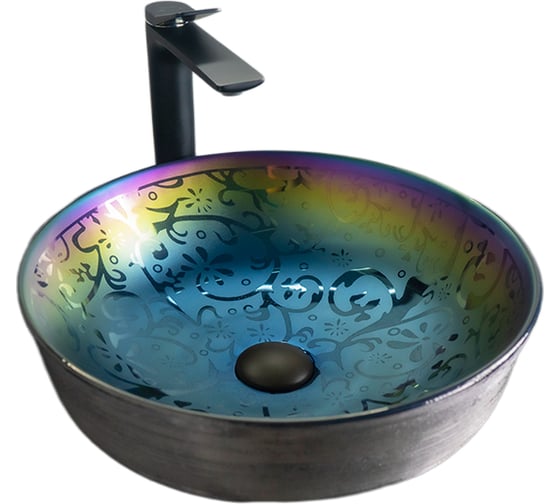 Раковина Gid D1315h107 накладная, цветная, 41.5x41.5x13.5 53332 1