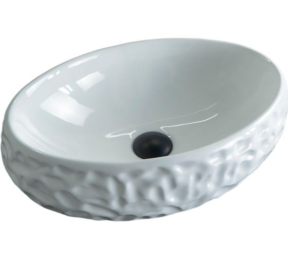 Раковина Gid 9030wf накладная, белая, 48x34x15 51187 1