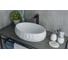 Раковина Gid 9030wf накладная, белая, 48x34x15 51187 2