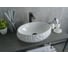 Раковина Gid 9030wf накладная, белая, 48x34x15 51187 4
